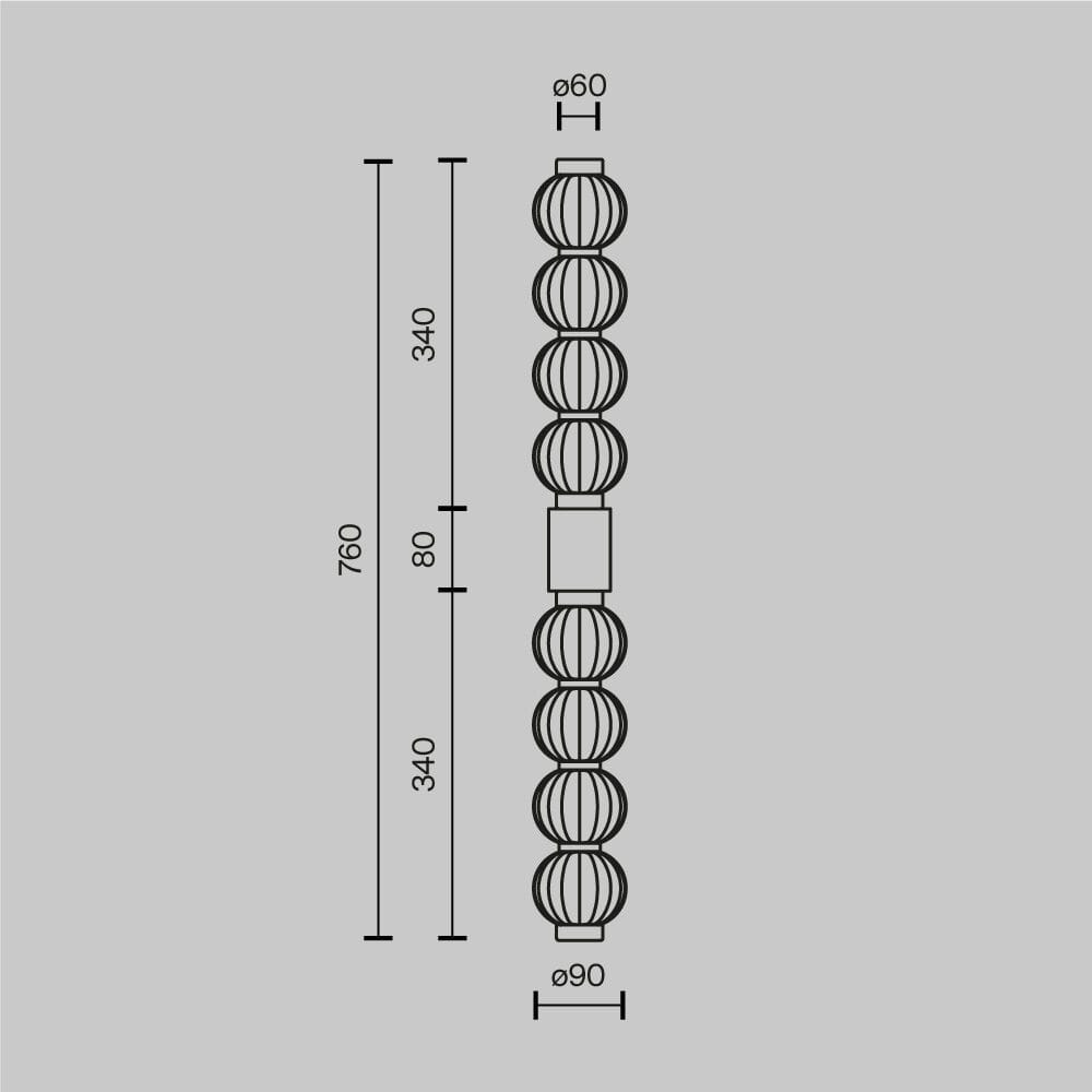 Стеклянный светодиодный настенный светильник Maytoni ARCH-00084601 - Вид №2