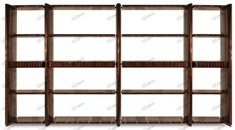 HESSENTIA - Cornelio Cappellini Открытый двухсторонний деревянный стеллаж Eclipse sun-id-1357611