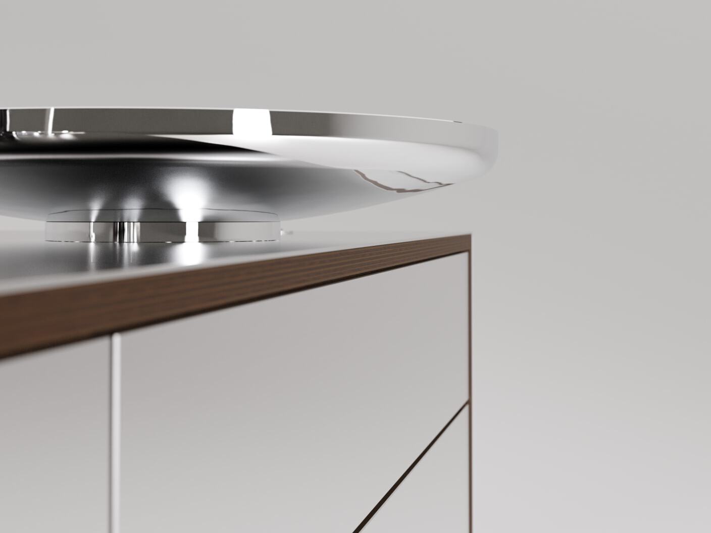 Круглая столешница из нержавеющей стали Agape UFO ARCH-00064612 - Вид №5