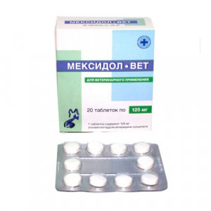 УТ0003991 Препарат Мексидол-вет 125мг 20таб ФАРМАСОФТ