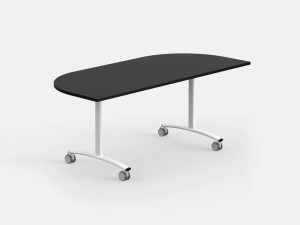 Стол для совещаний на колесиках с откидным верхом