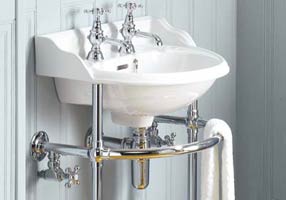 Gentry Home Таз большой белый Victorian Медь GH100862 - Вид №1