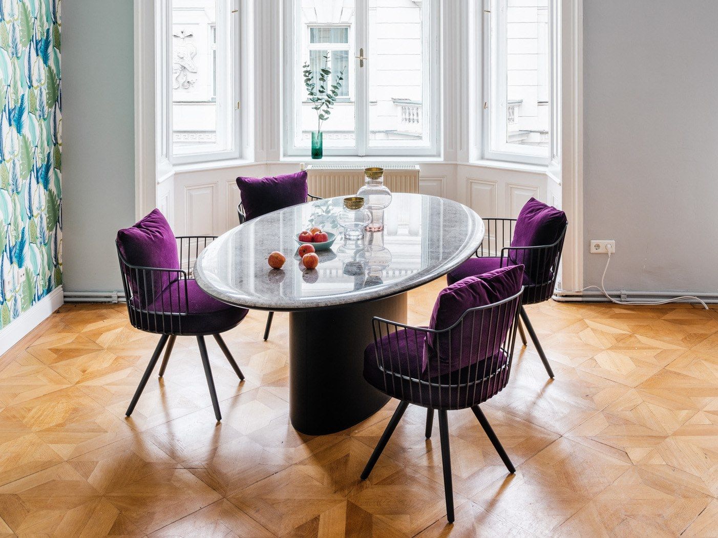 Овальный мраморный обеденный стол Wittmann Antilles ARCH-00090057 - Вид №2