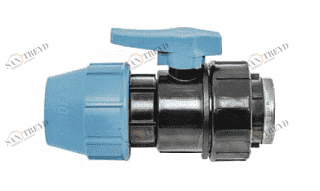 Кран шаровый 50x1"1/2 ВР для труб ПНД UNIDELTA 1071050006015