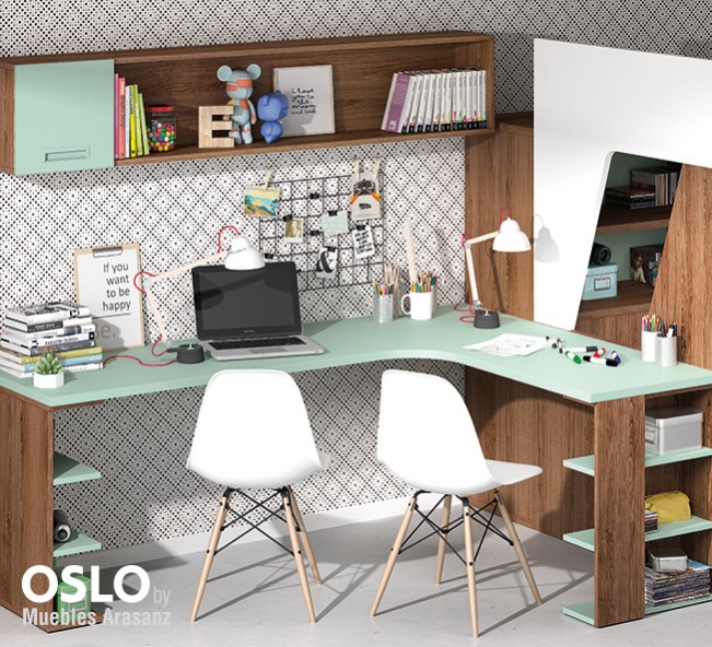 103177 Детская комната с двухъярусной кроватью Ambiente 39 Arasanz Oslo Santreyd - Вид №1