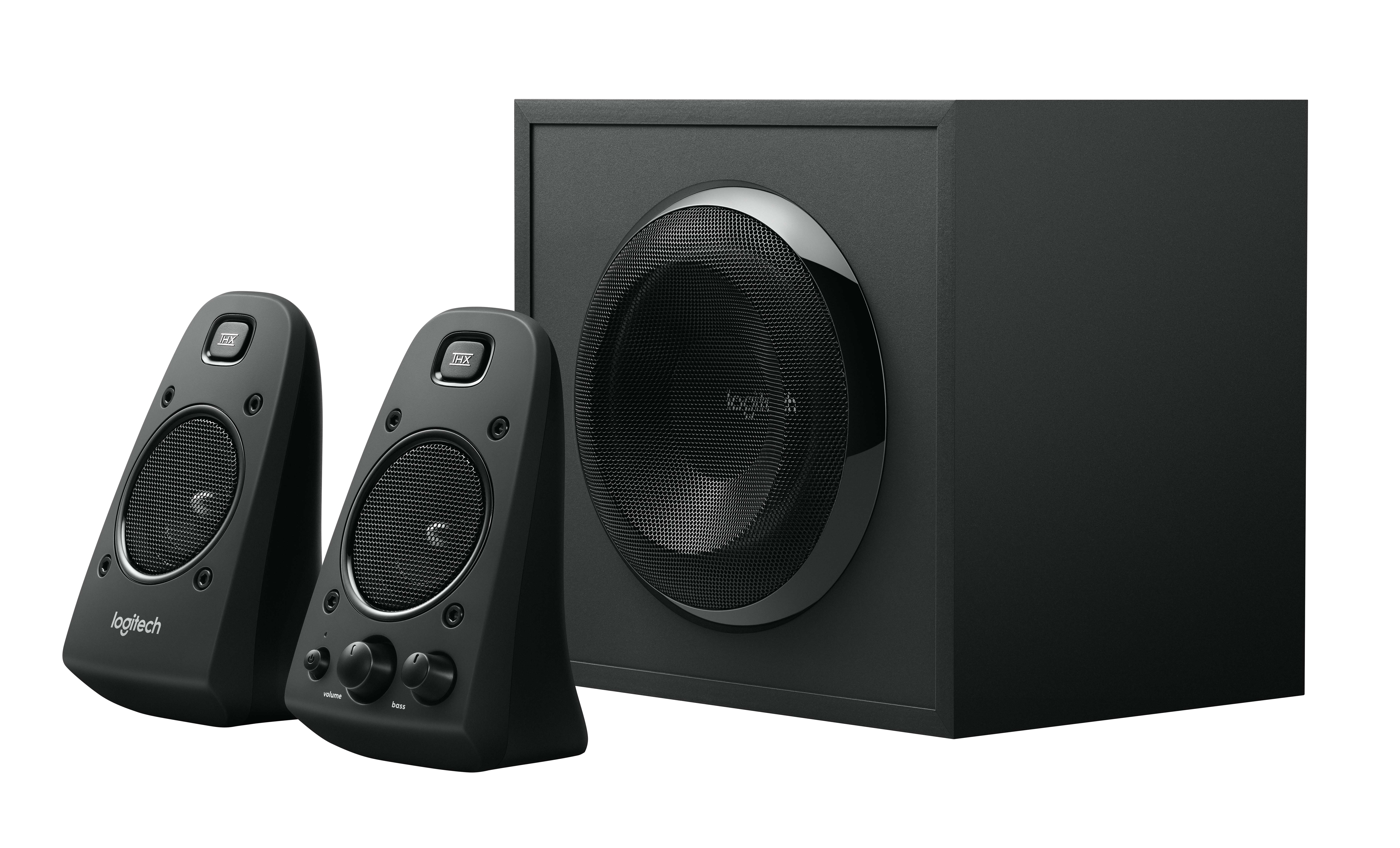 980-000403 Speaker system 2.1 z-623 black (2x35+130w, 35-20000hz, line in/out, black) Logitech Santreyd  - Вид №3