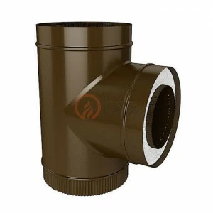 Сэндвич-тройник LAVA 150/220 мм. 90" коричневый (8017)