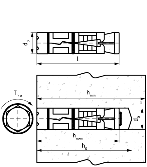 6103612 WSA1 Втулочный анкер высокоэффективный распорный анкер walraven  - Вид №1
