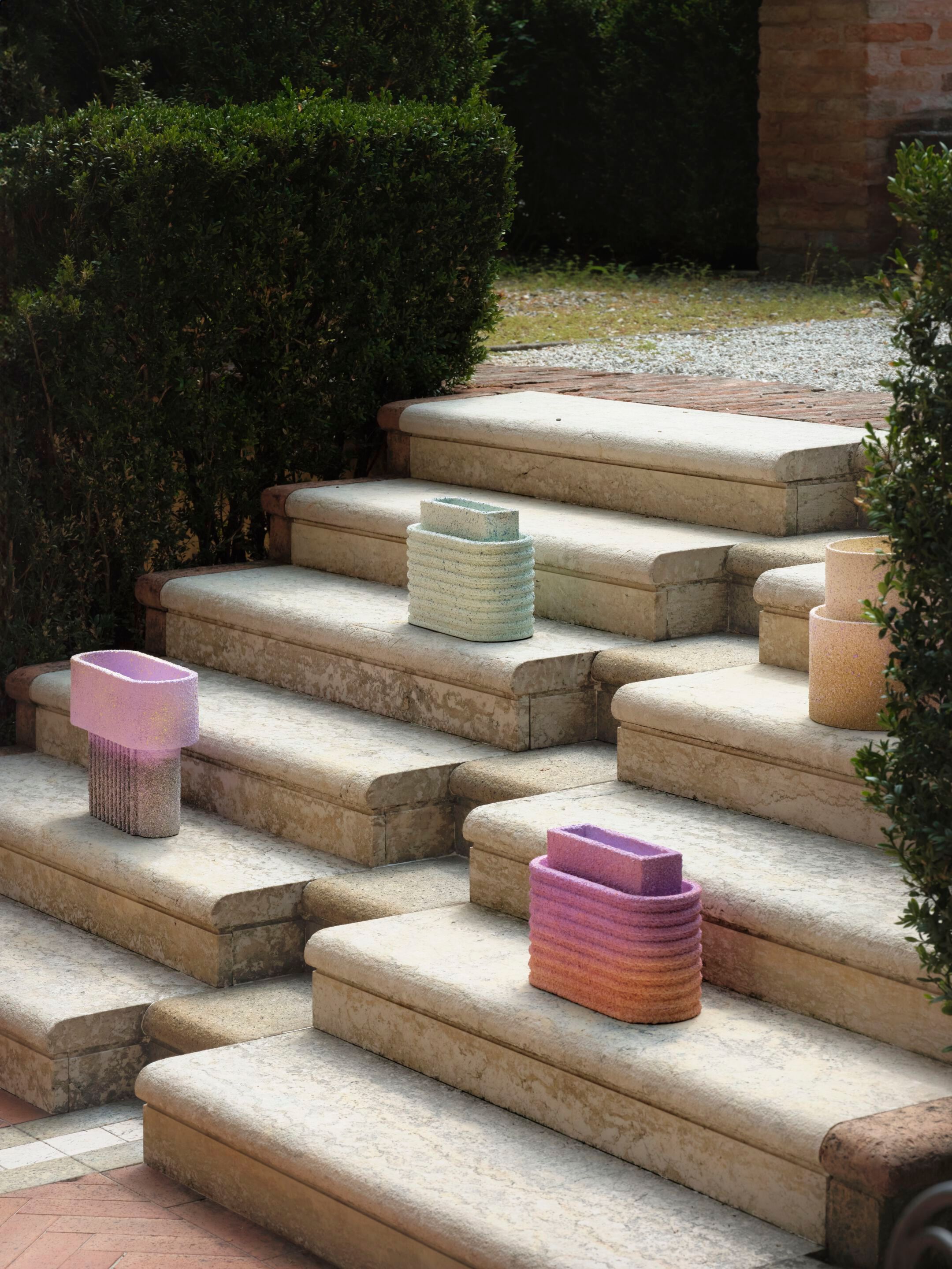 Круглая ваза Cimento® шпили ARCH-00044199 - Вид №2