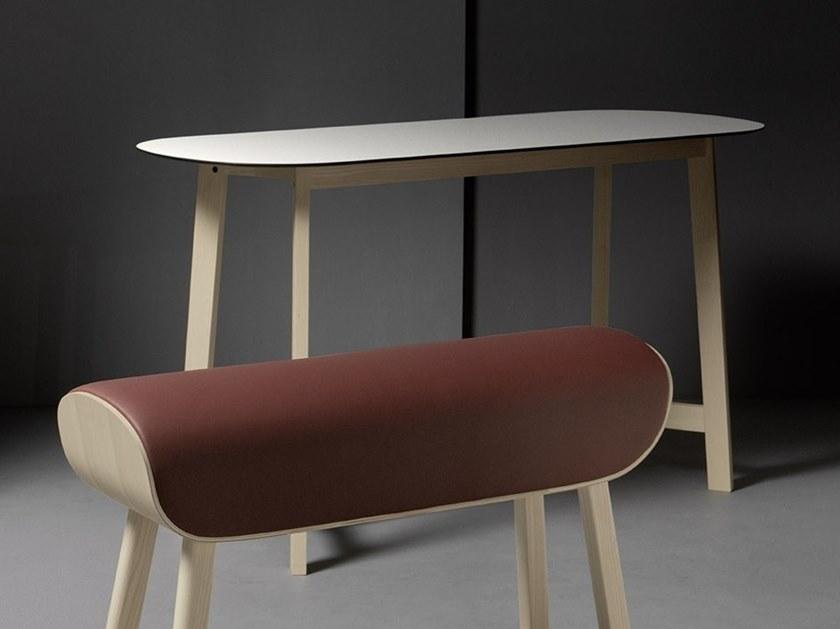 Very Wood Высокий овальный стол из hpl Rond sun-id-1472279 - Вид №3