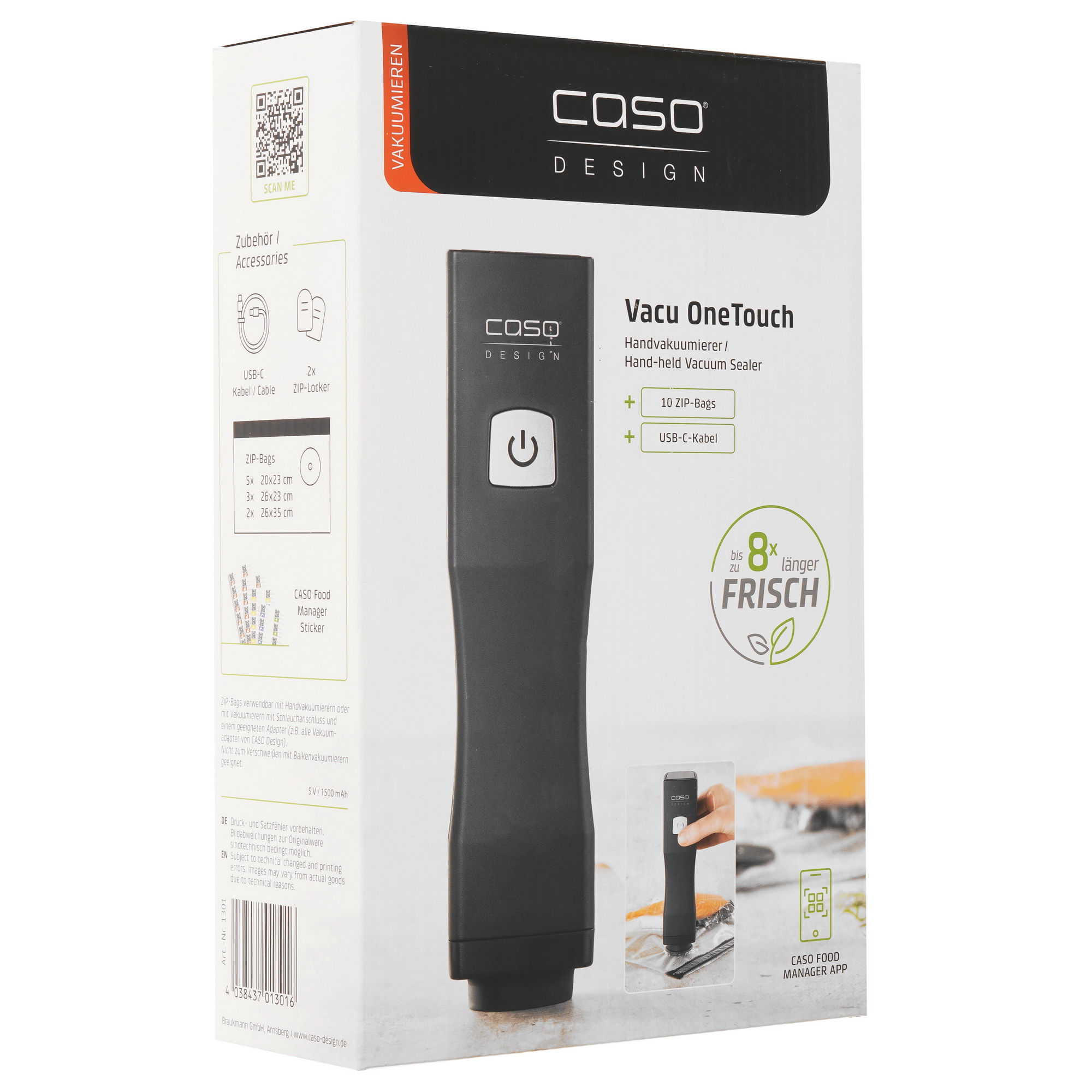 5365577 Ручной вакуумный упаковщик CASO Vacu OneTouch STDN-0015635 - Вид №9