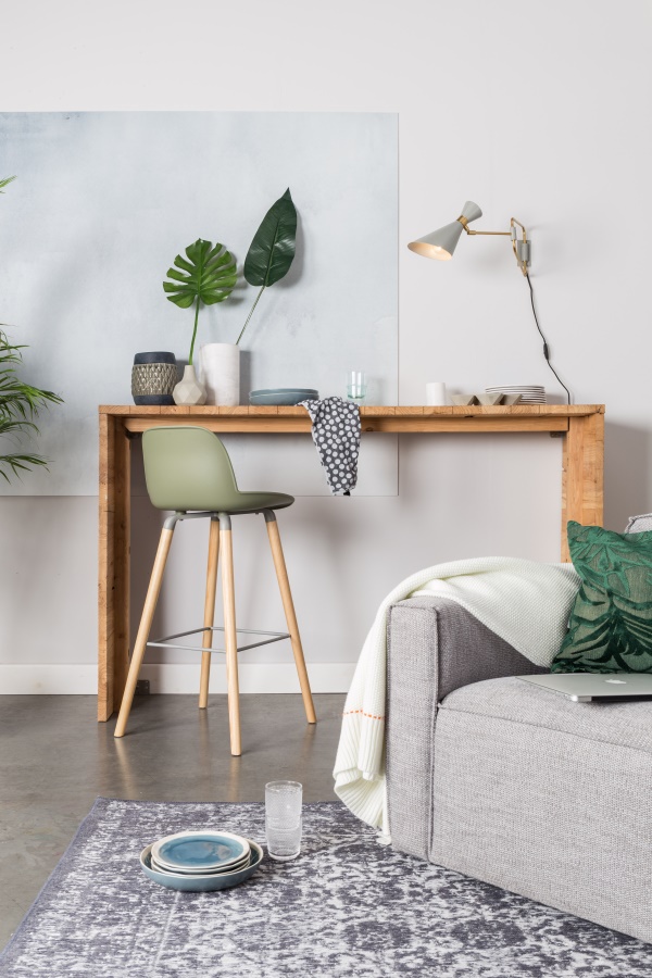 Стул барный Albert Kuip светло-серый Zuiver 1500059 - Вид №1