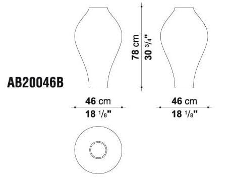 Керамический садовый горшок B&B Italia Outdoor ARCH-00086852 - Вид №3