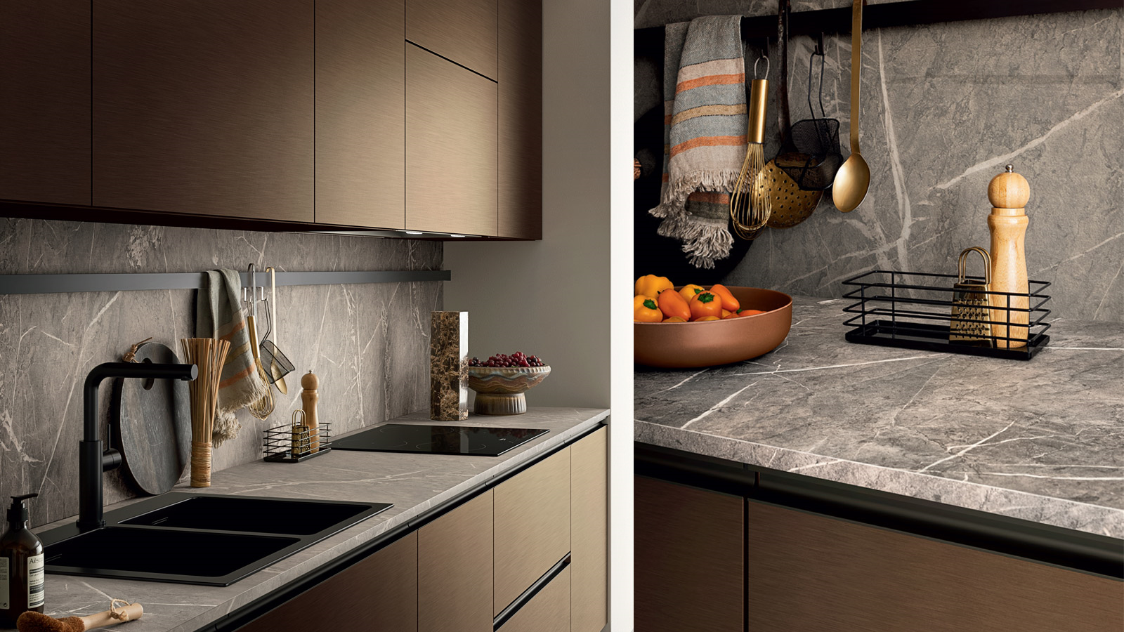 Easy 004  Кухонный гарнитур Ar-Due P.e.t. anta bordata 4 lati  - Вид №1