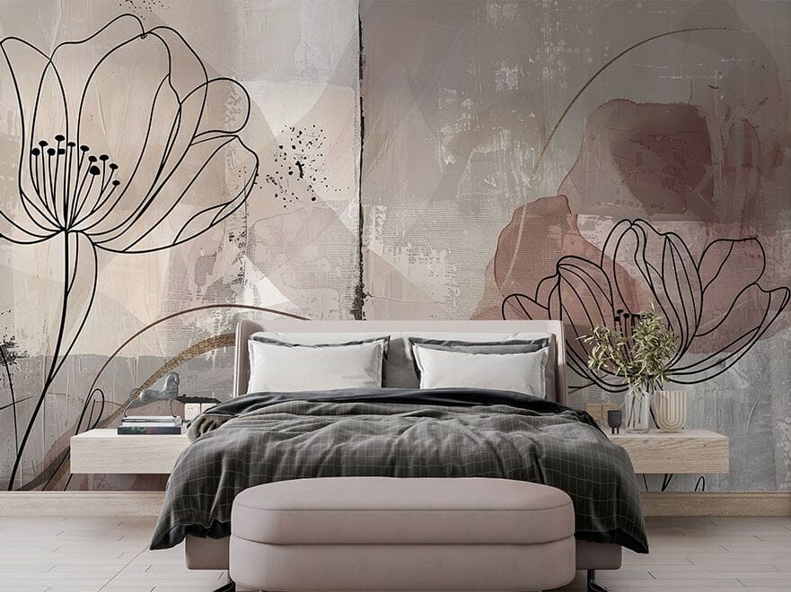 Обои с цветочными мотивами Creativespace Prêt-à-porter ARCH-00031260