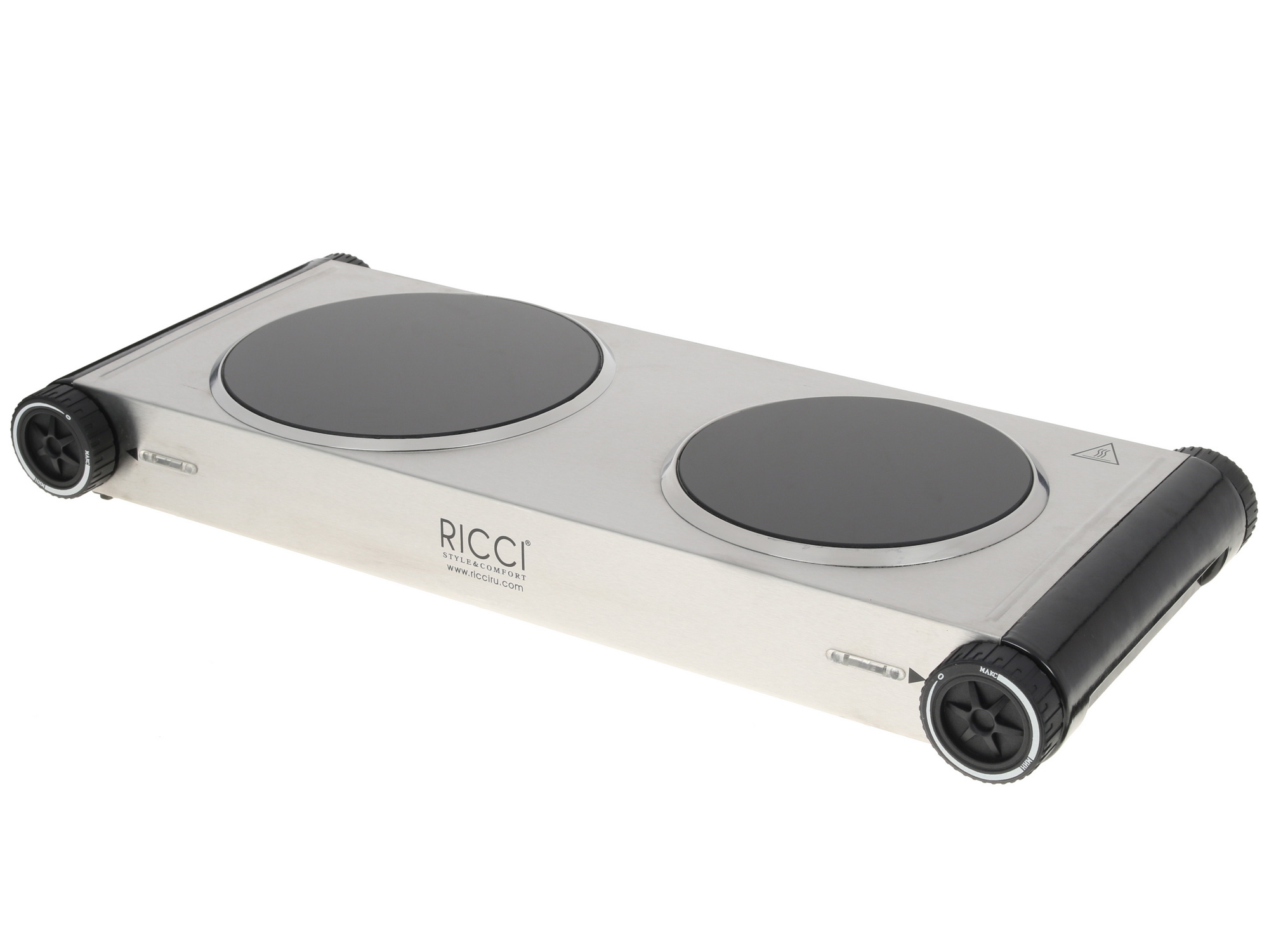 1157332 Плита компактная электрическая Ricci RIС-09C серебристый STDN-0040374 - Вид №3