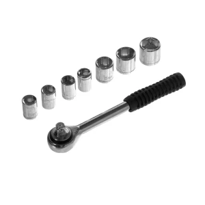 Трещотка Top Tools 3/8" + набор головок 8 шт.