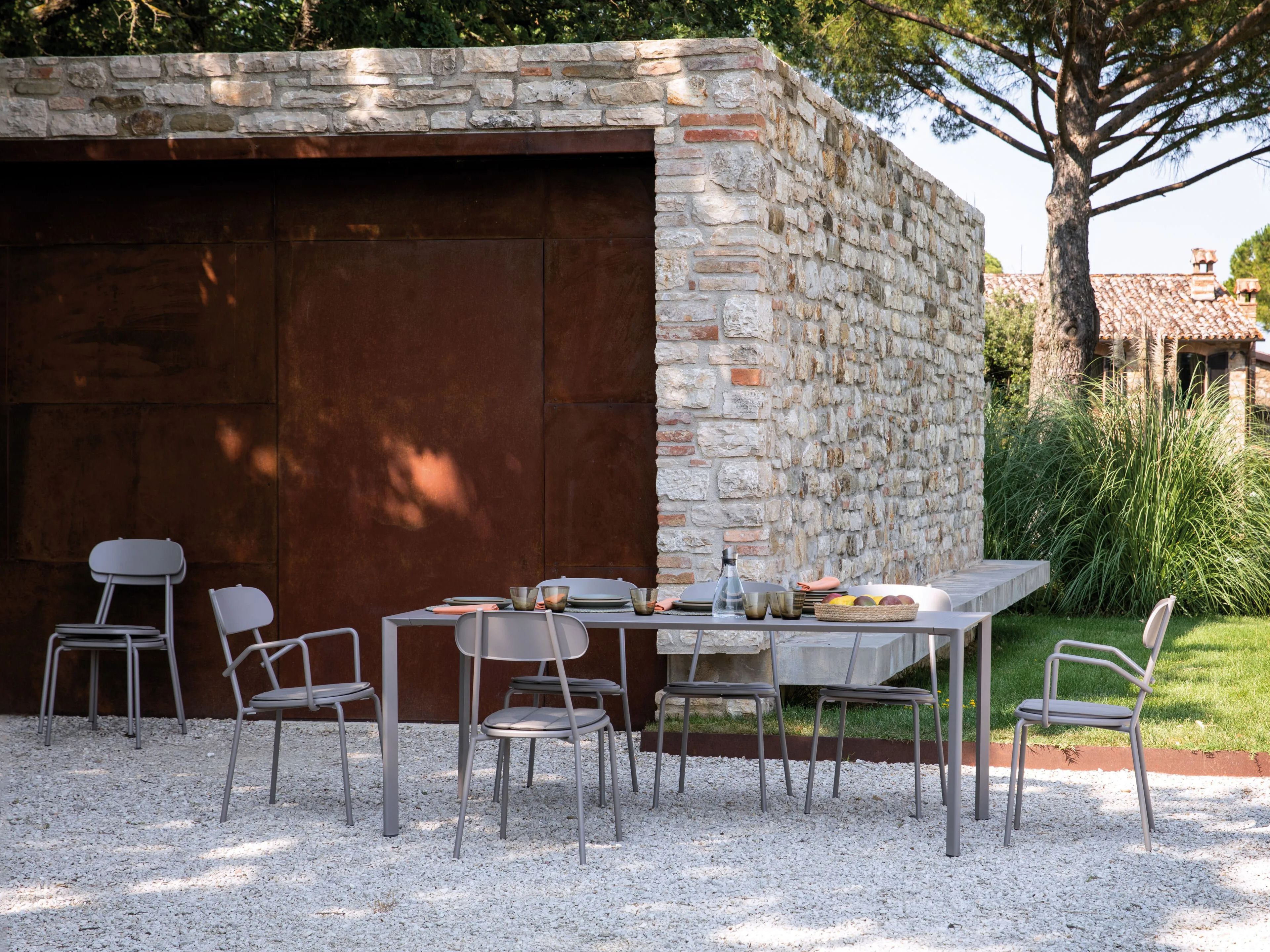 Металлический прямоугольный садовый стол Vermobil Fox ARCH-00077047