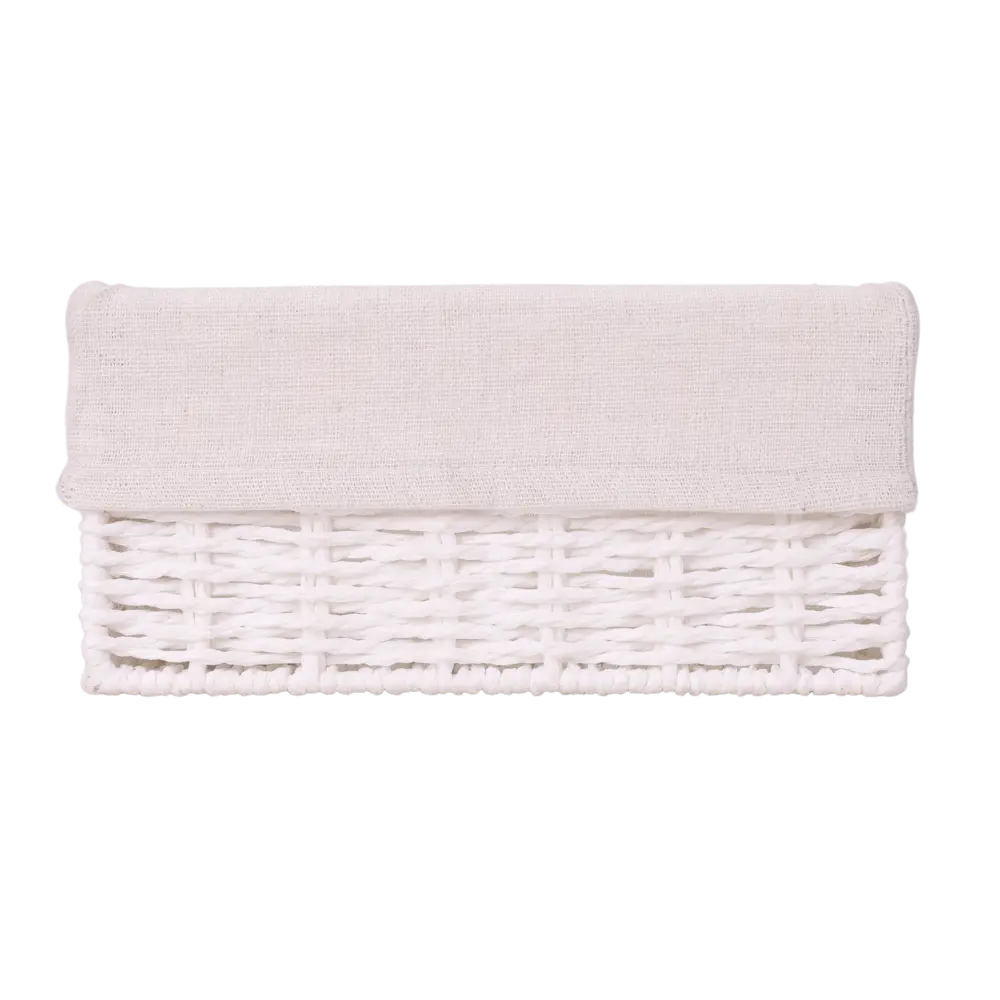 Корзина Konsensa 10x10x20 см бумага цвет белый STLM-2057797 - Вид №2