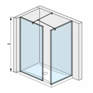 JIKA Кабина душевая  H268423 Cubito Pure