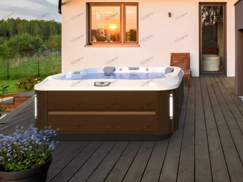Jacuzzi® Надземная прямоугольная гидромассажная ванна с гидромассажем J-300™ sun-id-1412896