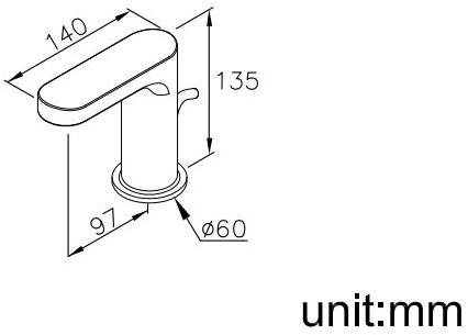 JUSTIME Смеситель для умывальника с аэратором Charming 6922-n0-81cp - Вид №1