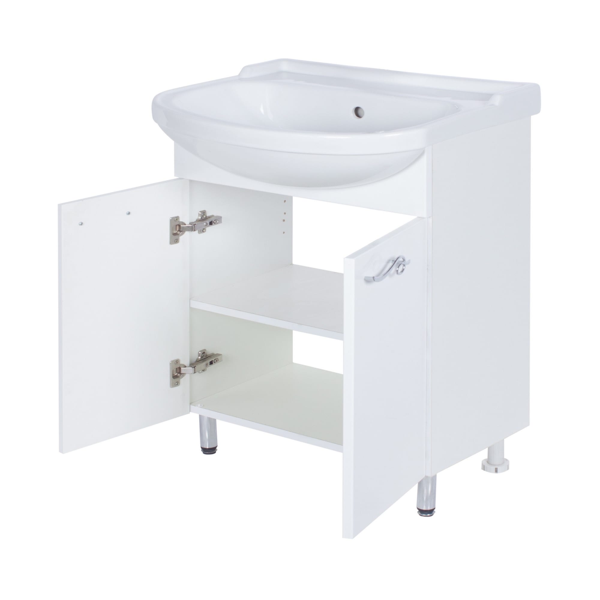 14585821 Тумба под раковину напольная «» 65 см цвет белый Венеция Santreyd - Вид №2