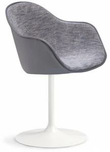 Alias Вращающееся кресло, обитое кожей и кожей New lady 07g