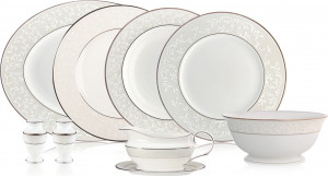 10667315 Lenox Сервиз столовый Lenox "Чистый опал" на 6 персон 22 предмета Фарфор костяной