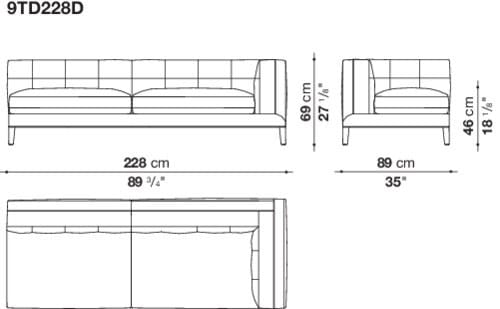 Угловой диван из ткани Maxalto Dives Soft ARCH-00042072 - Вид №9