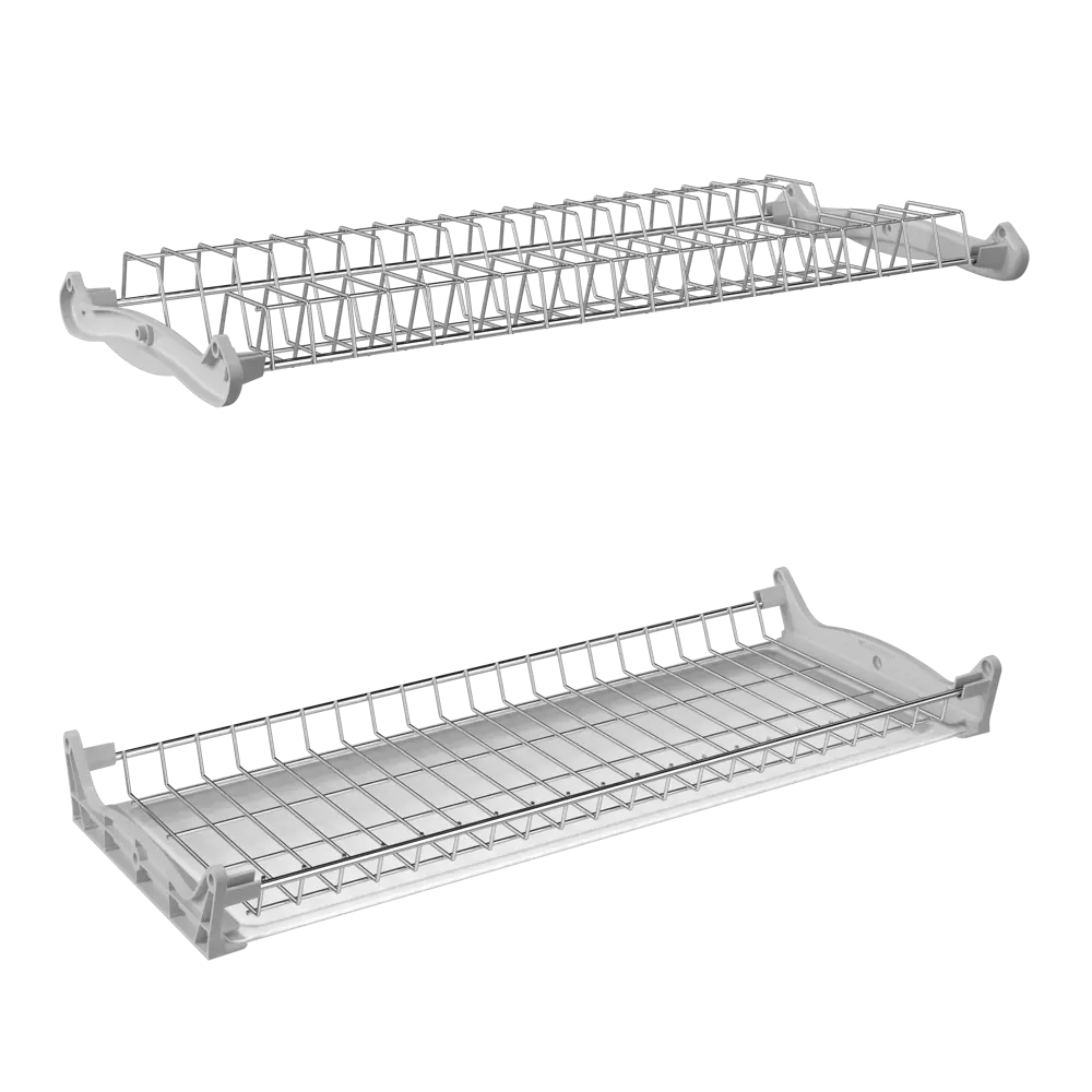 Сушилка для посуды в шкаф Delinia ID 54.4x7x22.4 см двухъярусная металл цвет хром STLM-2050580