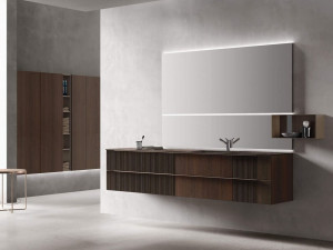 Подвесной умывальник с ящиками