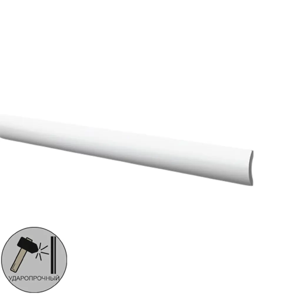 Молдинг настенный WD3 200х8 см ударопрочный цвет белый Santreyd STLM-2109074