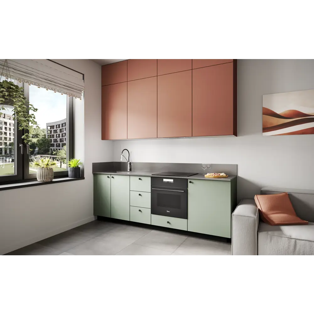 Фальшпанель для кухонного шкафа Тара 58x76.8 см KONSENSA МДФ цвет терракотовый STLM-2163203 - Вид №6