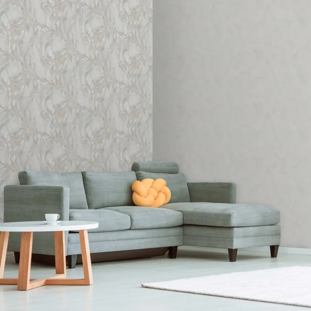 EURO DECOR Ishtar - флизелиновые обои серого оттенка для стильного интерьера 89372002 STLM-1433969 - Вид №3