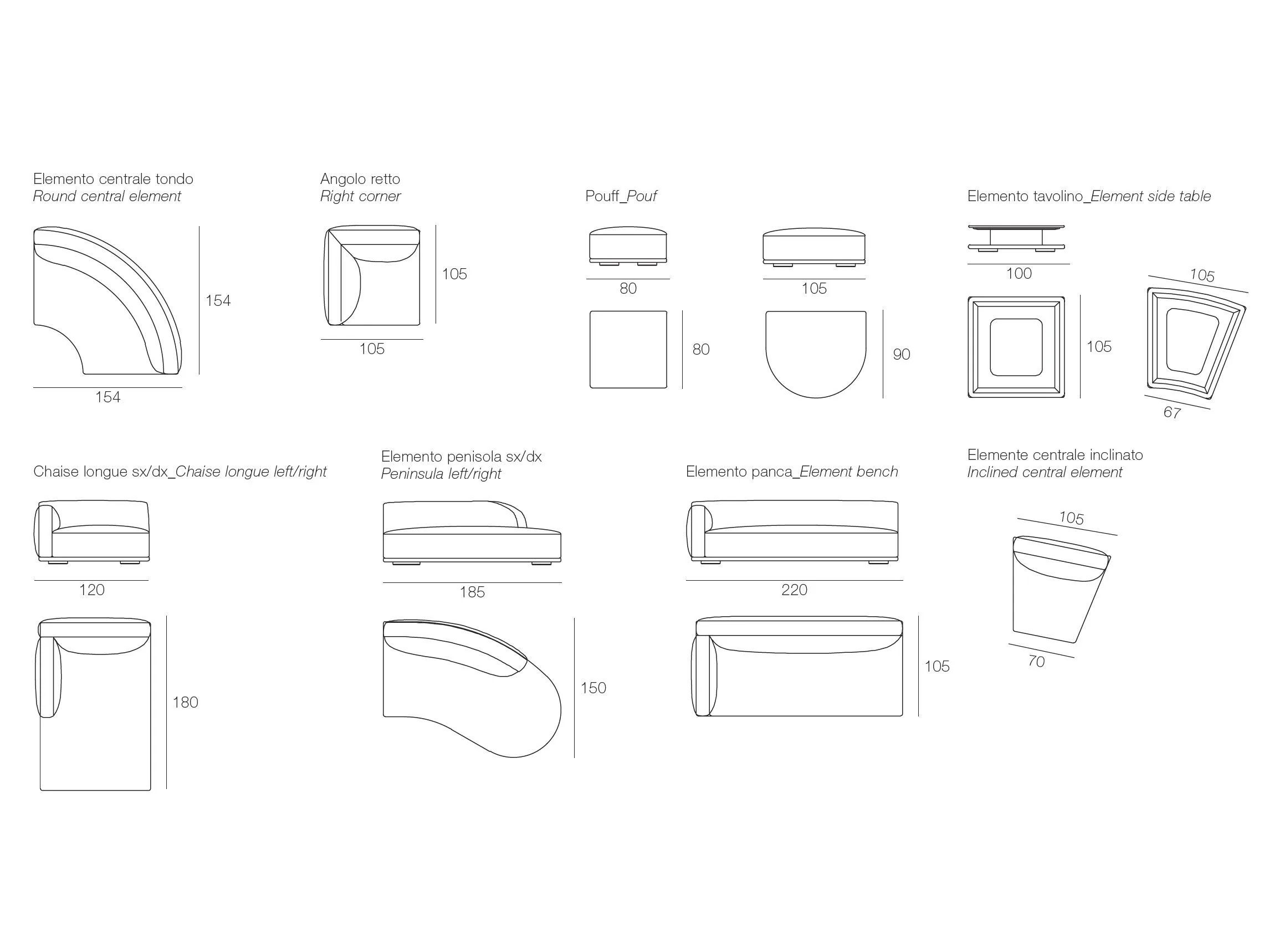 Тканевый диван с полуостровом CTS SALOTTI Багутта ARCH-00051142 - Вид №5
