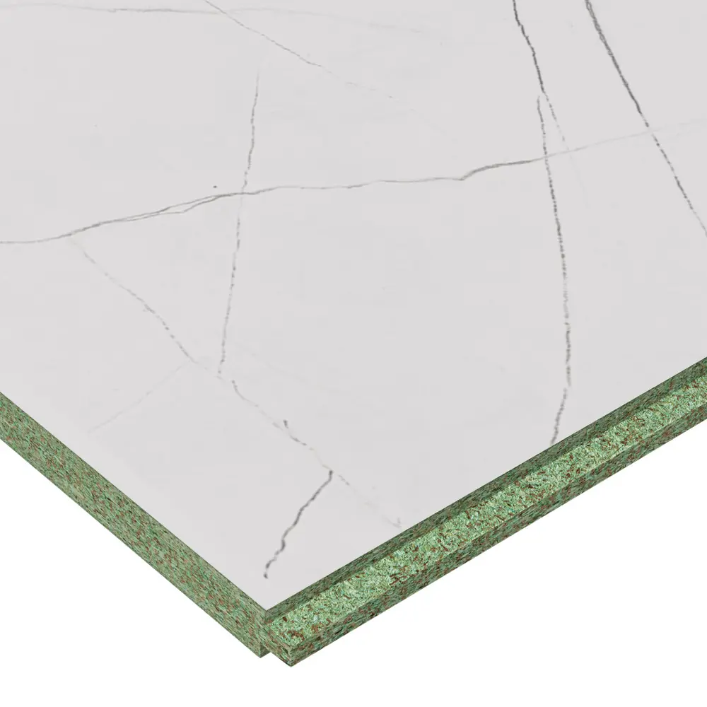 QUICKDECK Интерьерная плита ДСП 16 мм белый кристалл для стен и пола 89385955 STLM-1529231