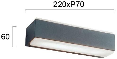 Terzo Light Светодиодный настенный светильник для улицы из алюминия Tech V4198700 - Вид №1