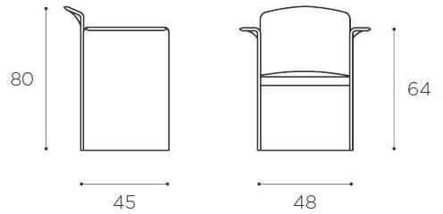 EPÒNIMO Кожаное кресло с подлокотниками  Oo001  - Вид №3