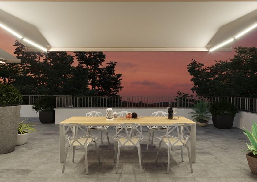 BT Group Моторизованный навес из ткани со встроенным освещением Prestige sun-id-1480979 - Вид №6