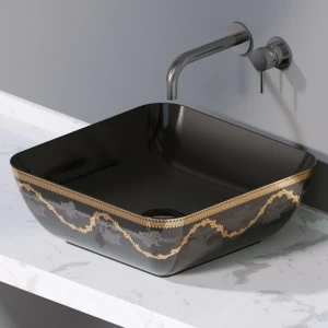 L602470G Накладная раковина на столешницу  прямоугольная A. e T. Italia ELITE