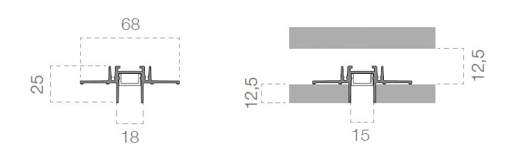 Профиль линейного освещения Alumite® для светодиодных модулей 9010 novantadieci P016 ARCH-00106593 - Вид №2