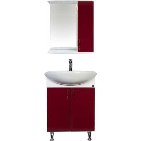 Тумба напольная Роса 60 см, цвет бордовый ORANGE sun-id-1517210 - Вид №1