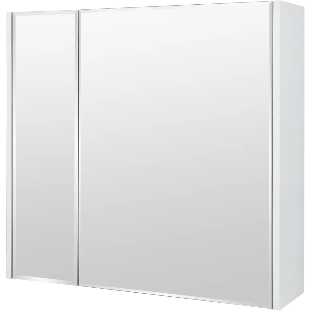 Шкаф зеркальный «Экко» 80 см цвет белый глянец Santreyd STLM-2167837 - Вид №1