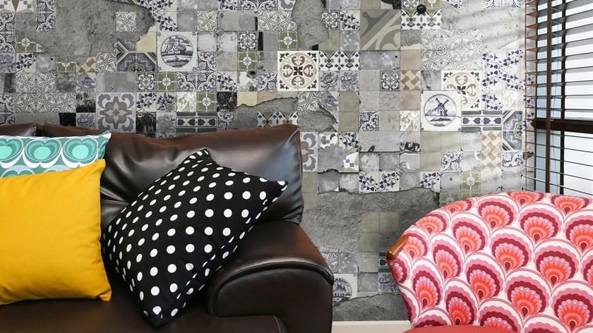 GLAMORA Виниловые обои с эффектом цемента Template sun-id-1419789 - Вид №3