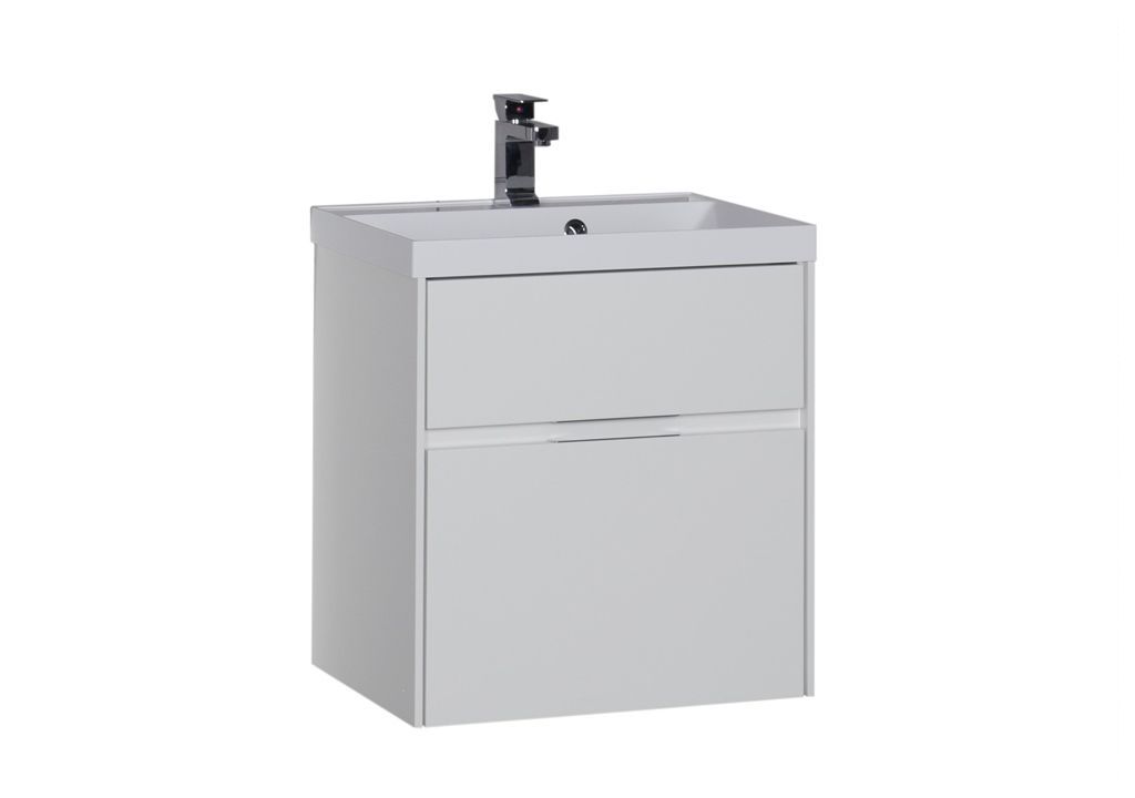 Тумба с раковиной Aquanet Латина 60 белый (2 ящика) 0017993400179393 - Вид №1