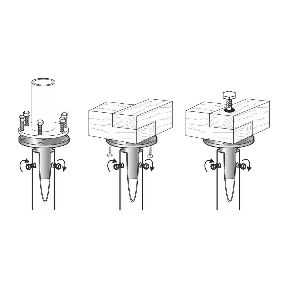 Оголовок-фланец BAU FMT 145x60x150 мм Santreyd STLM-2186922 - Вид №4