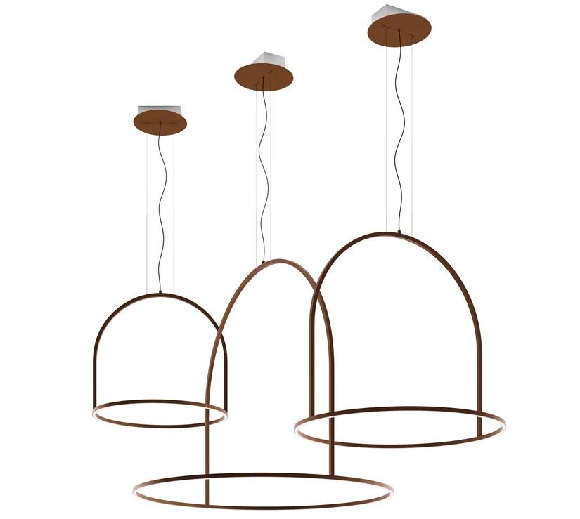 AXOLIGHT Металлический светодиодный подвесной светильник U-light sun-id-1438468 - Вид №1