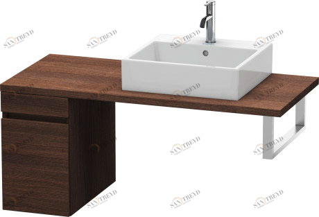 DS533005353 DuraStyle Шкафчик для консоли Каштан темный, декор Duravit