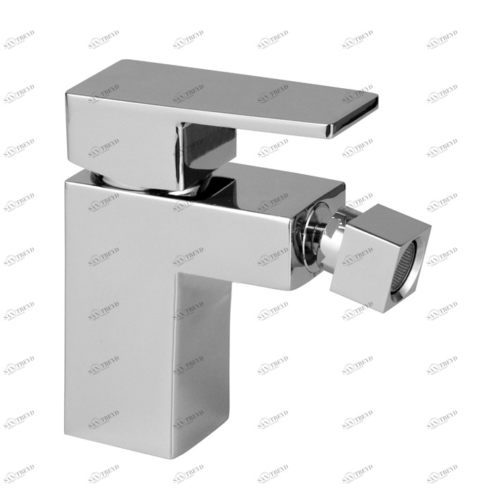 Смеситель для биде, однорычажный, с керамическим картриджем Ø35 мм, соединения 3/8 дюйма, 370 мм. длинные шланги, всплывающий сливной комплект 1 1/4 дюйма и аэратор «плюс». Расход 12,08 л / мин. при 3 барах.  Acro n open NOKEN 100123635  CHROME 